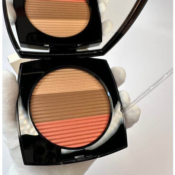 Chanel LES BEIGES Healthy Glow Sun-Kissed Powder LIGHT CORAL Bronzer Blush Trio - Picture 3 of 12